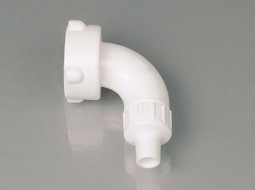 DENIOS slangpilaar, 90° haaks, met wartelmoer M 36 x 3, 10 stuks, 309848