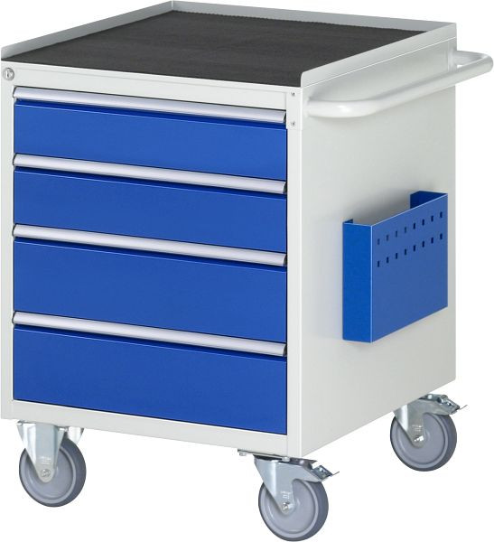 RAU montagewagen serie 7000, B580 x D650 x H795 mm, metalen steun, hoogte 25 mm, laden: 2xH120, 2xH150 mm, 15-L3.6A-MT.11