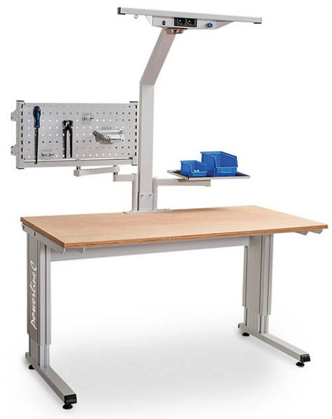 Bedrunka + Hirth Powerline C heavy duty tafel, met statief, breedte 1250 mm, CF.125.75-2