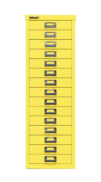 Bisley MultiDrawer™, 39-serie, DIN A4, 15 laden, zinkgeel, L3915641