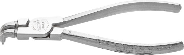 Hazet borgveertang, standaard: DIN 5256 vorm D, oppervlak: verchroomd, punt staalgrijs, lengte: 140 mm, 1846B-1