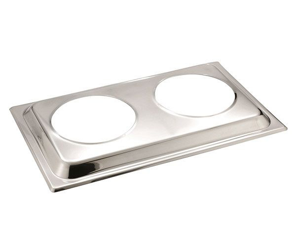 APS Bain-Marie geperforeerd deksel, ca. 54 x 33,5 cm, 18/10 roestvrij staal, 12243