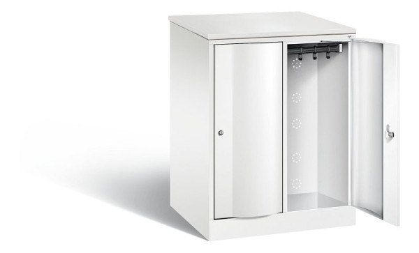 C+P XL lockerkast Resisto, H1077xB772xD640mm, kleur: verkeerswit, 8271-273 S10077