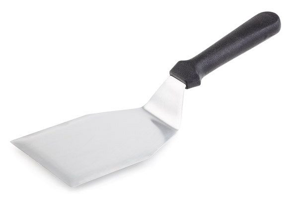 APS spatel / vetsnijder, 17 x 10 cm, lengte 30cm, stijf roestvrijstalen mes, antislip polypropyleen handvat, zwart, 88946
