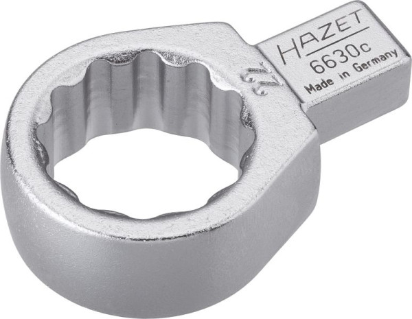 Hazet ringsleutel, insteekvierkant 9 x 12 mm, uitwendig dubbel zeskant trekprofiel, 22 mm, 6630C-22