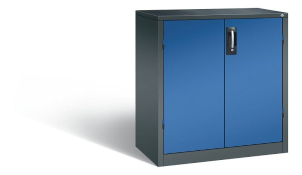 C+P gereedschapskast Acurado, H1000xW930xD500mm, kleur: antracietgrijs / gentiaanblauw, verzonken handgreep, 8821-5035 S10100