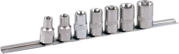 Projahn 1/2" doppenset op rail 7 delig E12 - E24, 4223