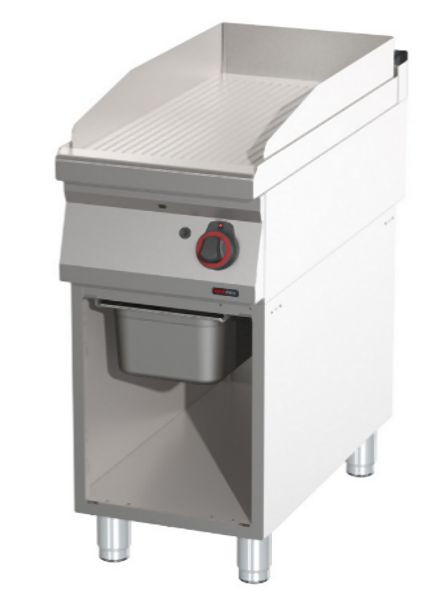 RM Thermik Series 900, gasgrillplaat met bodem, 400x900x900 mm, gegroefd grilloppervlak, FTR-90/40G