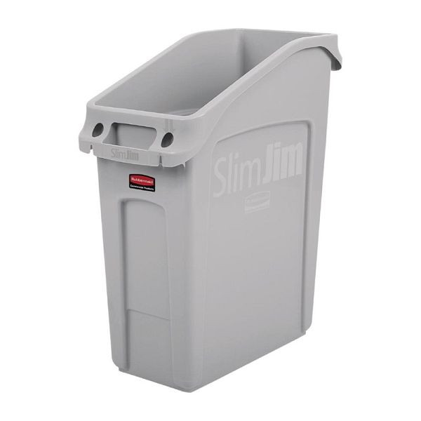 Rubbermaid Slim Jim Abfalleimer grau 49L, Polyethylen, FC924