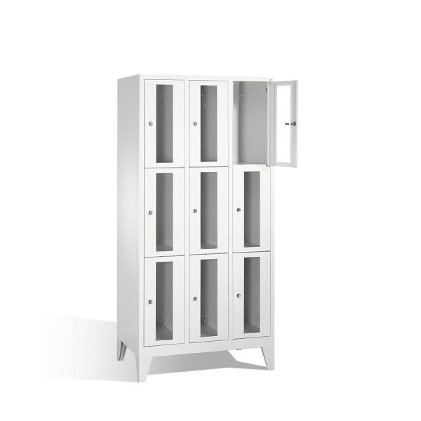 C+P lockerkast Classic, H1850xB900xD500mm, kleur: lichtgrijs, 8010A303 S10000