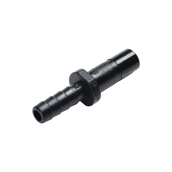 timmer B-GDSrT-8-6-KU-H2O, rechte dubbele plug aan één zijde gereduceerd met mondstuk, van kunststof, voor water, VE: 5 stuks, 03080390