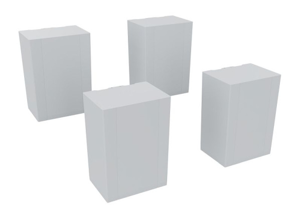 C+P voetenbasis PLUS, C 100 mm hoge voeten van kunststof, kleur: lichtgrijs, 08800-70256