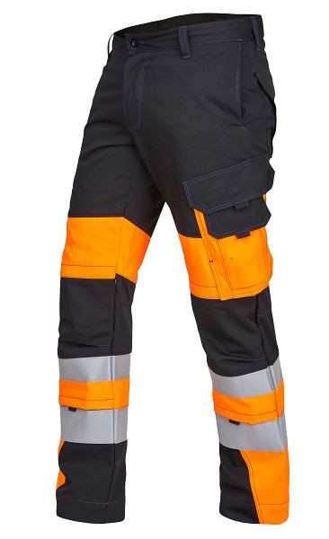 ROFA broek 2354, maat 60, kleur 373-antraciet-lichtgevend oranje, 6652354-373-60