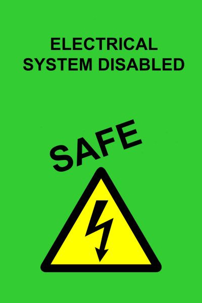 KS Tools Poster - Beveiligd, groen, 117.0172