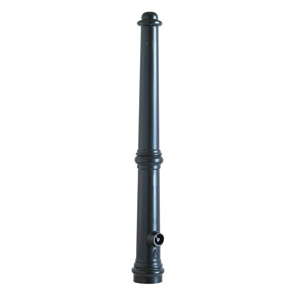 Schake aluminium stijlpaal serie 490B, afneembaar, met driehoekslot volgens DIN 3223, zelfvergrendelend slot, met 1 oog, 490FB+1