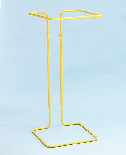 DENIOS afvalzakhouder 400 liter, staand apparaat, geel, 265-639