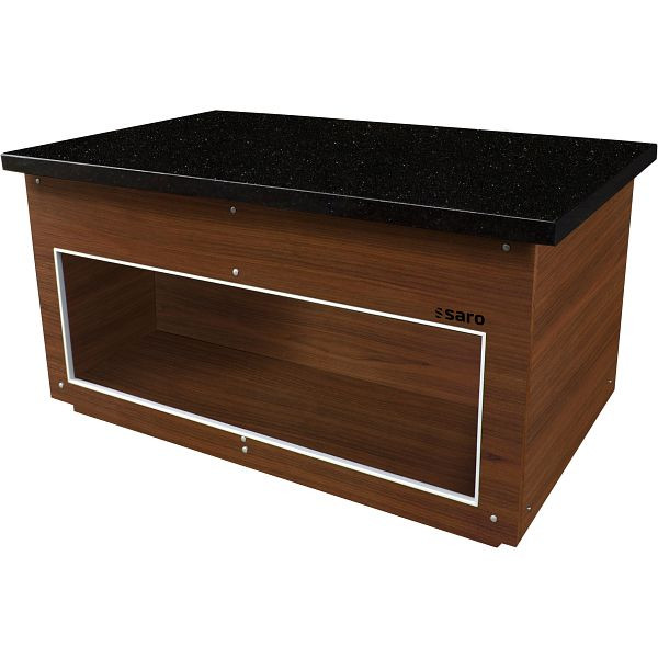 Saro neutraal element B 1600 mm, kleur WALNOOT, 366-2510