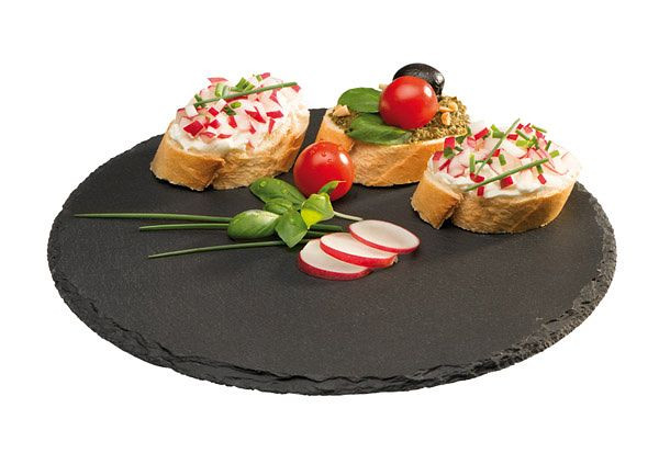 APS natuurleisteen plaat, Ø 22 cm, materiaaldikte 4-7mm, 00968