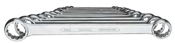 GEDORE dubbele ringsleutelset, 12-delig, 6x7-27x32, 6062000