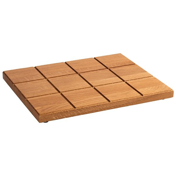 APS GN 1/2 buffetplank -VIERKANT-, 32,5 x 26,5 x 2,5 cm, eikenhout, geolied, met antislipvoetjes, 00759