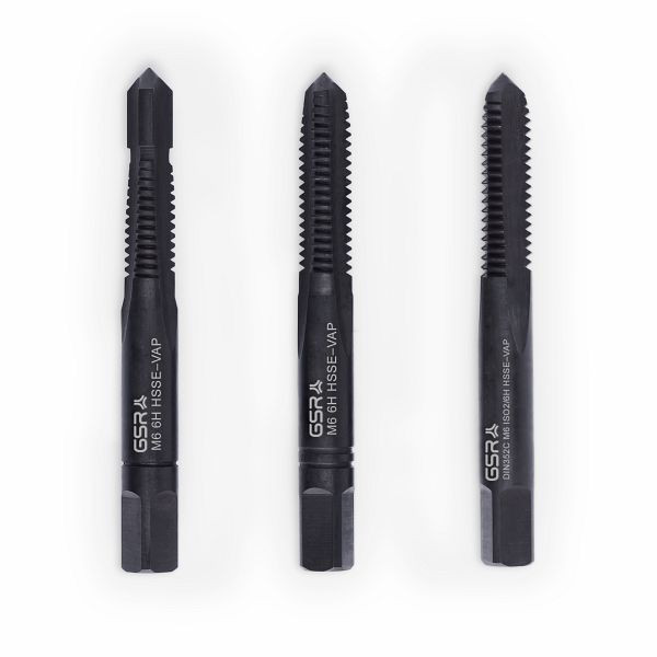 GSR handtapset metrische draad DIN 2184-2 (DIN 352) rechts HSSE M 6 VAP, 00813190