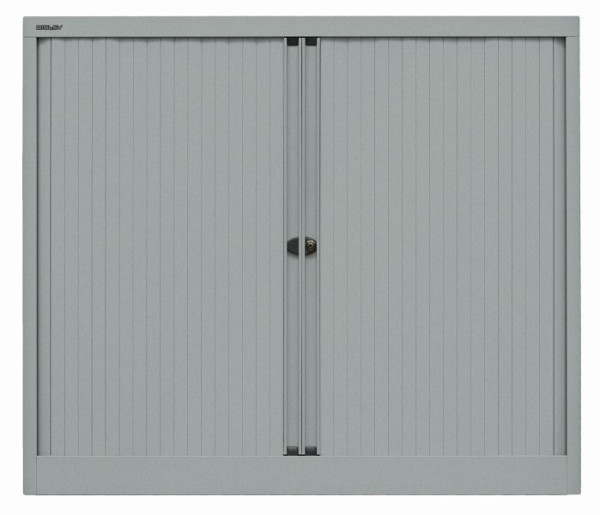 Bisley rolluikkast EuroTambour, 2 planken, 2,5 OH, rolluik zilver, body zilver, ET412102SSL355