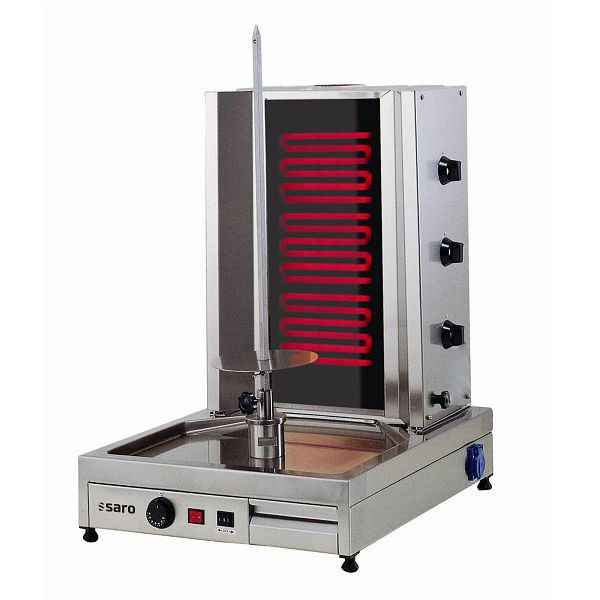 Saro kebab/gyrosgrill elektrisch ED3, voor 40kg vlees, 126-1800