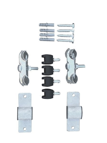 Schake-barrièreschaar, toebehoren voor de barrièreschaar bestaande uit: 2x adapter 35500A, 2x klem 35500S, 4x rol 35500R, 2x schroevenset, 35500Z