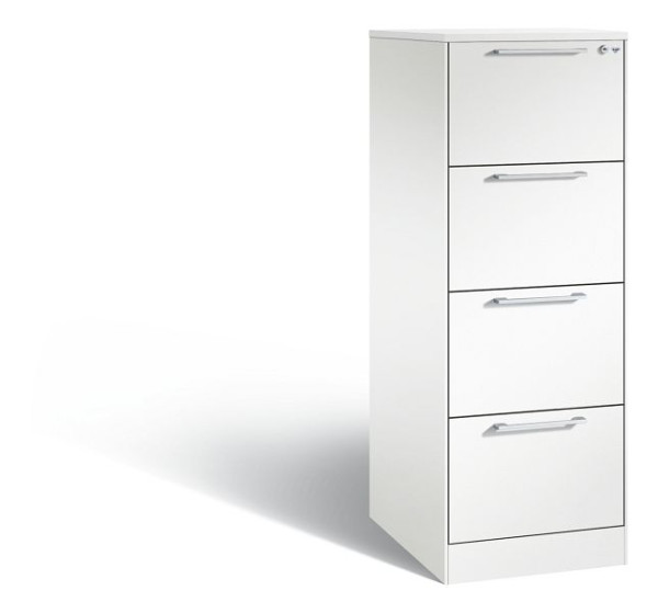 C+P hangarchiefkast Asisto, H1310xB440xD600mm, kleur: verkeerswit, beugelgreep, 146 225-411 S10199