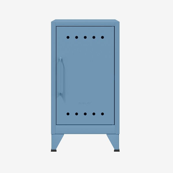 Bisley Fern mini-opbergkast, opening rechts, met vaste plank, blauw (605), FERMINRH605