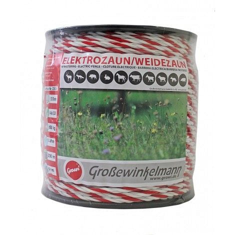 Growi SuperLine touw 200 m rol, 6 mm, 6 aluminium stalen geleiders, 10022500