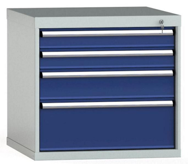 KLW ladekast 700 x 725 x 750 mm H x B x D, inbouwmaten: 600 mm, indeling: 36x36 stuks, SGB0700-04EP-001