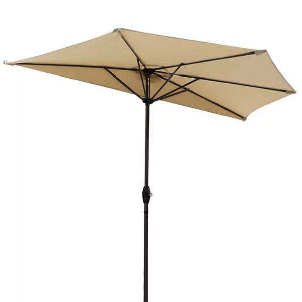 Sekey 270cm halve parasol, UV50+, kleur: taupe, 39927084