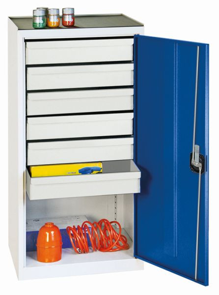 stumpff gereedschaps- en materiaalkast serie 2000, 7035/5010, 6 laden, 2001674