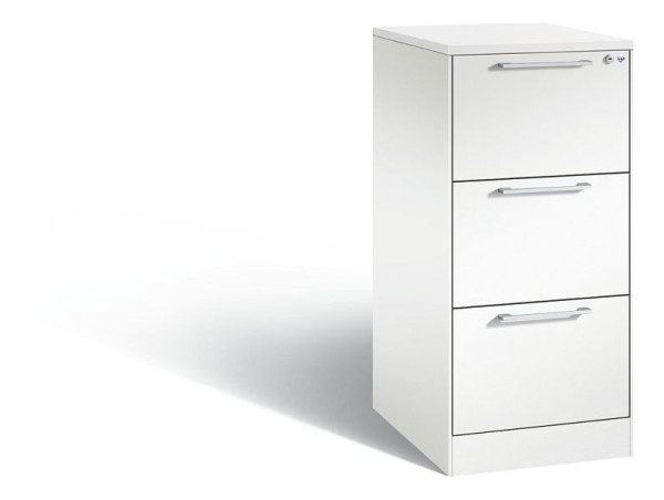 C+P hangarchiefkast Asisto, H1010xB440xD600mm, kleur: verkeerswit, beugelgreep, 146245-311 S10117