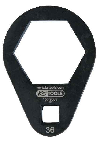 KS Tools dopsleutel 3/8", extra plat, 36 mm, 150.9589