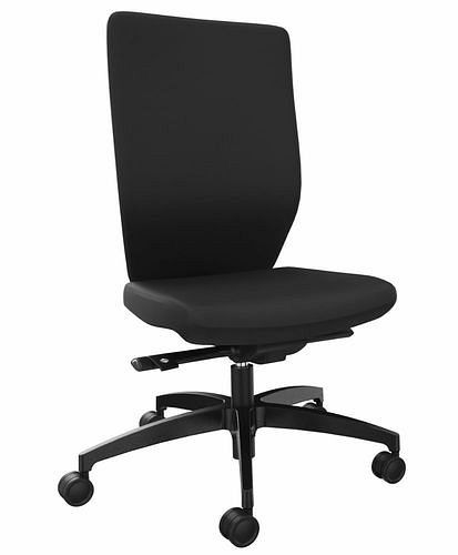 DENIOS Stilo ES operator-bureaustoel, Syncro-Quickshift-technologie, zwart, 292413