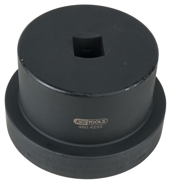 KS Tools 1" asmoersleutel met geleidekraag, 12-kant, 115 mm, 460.4255