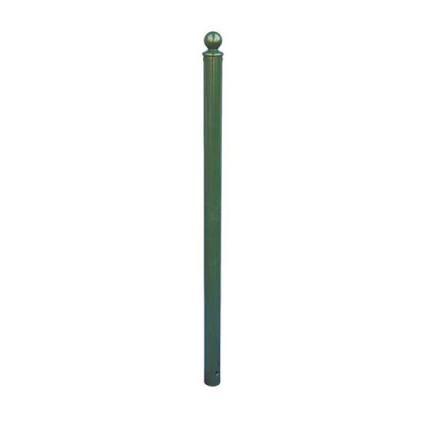 Stone HGS afzetpaal Ø 60 mm met kogelkop, met profielcilinderslot, verschillende sleutels, bovensluiting, zonder ogen, RAL 7016 antracietgrijs, 465zb7016