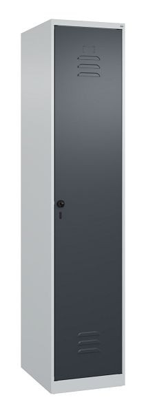 C+P luierkluis Classic PLUS, 1850x400x500mm, 7035/7016, veiligheidsdraaigrendel, 080000-12 S10007