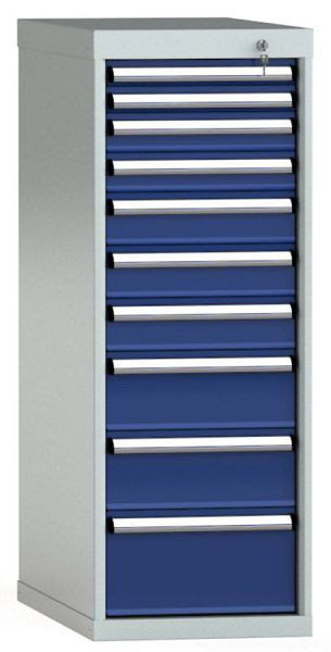 KLW ladekast 1150 x 419 x 750 mm H x B x D, inbouwmaten: 150 mm, indeling: 18x36 stuks, SDB1150-10EP-001
