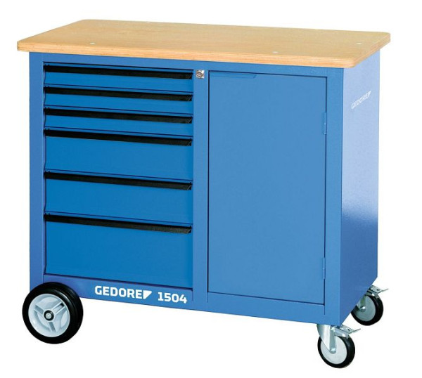 GEDORE verrijdbare werkbank, 6 laden, 1814958