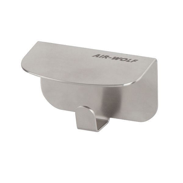 Air Wolf hakenrek met 1 haak, Alpha-serie, H x B x D: 61 x 100 x 52 mm, roestvrij staal geborsteld, 60-161
