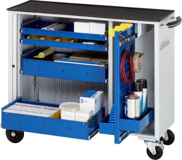 RAU gereedschapswagen serie adlatus model 10010, B1025 x D400 x H860 mm, incl. metalen steun, 02-10010.11