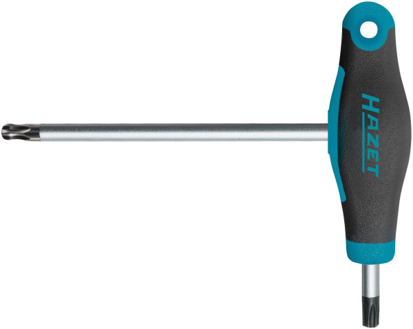 Hazet-schroevendraaier, met T-greep, TORX®-profiel, T40, zeskantig blad, met kogelpunt, 829KKT-T40