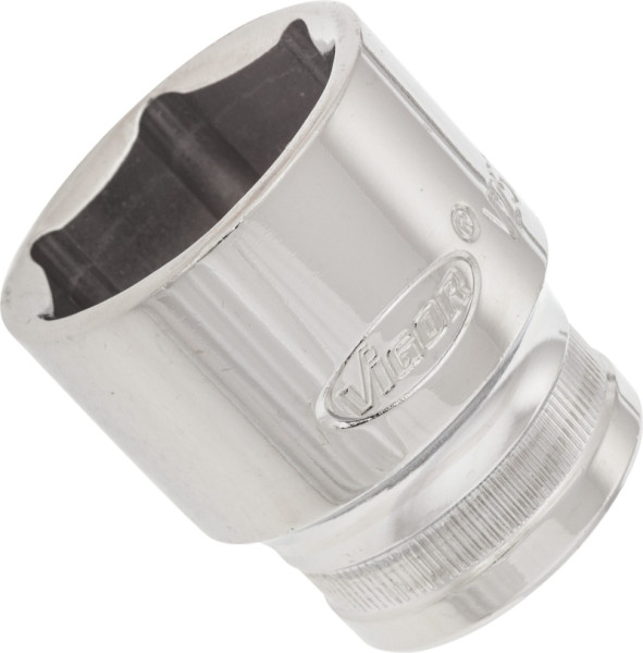 VIGOR dopsleutelinzet, hol vierkant 12,5 mm (1/2 inch), buitenzeskantprofiel, 27 mm, V2571N