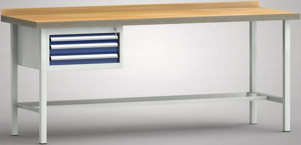 KLW standaard werkbank - 2000 x 700 x 840 mm L x D x H, WS102N-2000M40-E7022