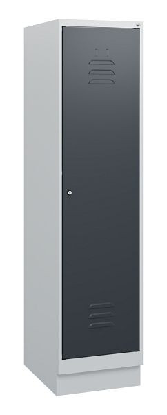 C+P luierkluis Classic PLUS, basis, 1630x400x500mm, 7035/7016, cilinderslot, 0800205-12 S10023