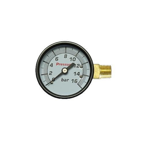 AEROTEC manometer 16 bar 50 mm - 1/4 inch ET rechts, 9052189