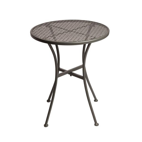 Bolero ronde bistrotafel in slank design staalgrijs 60cm, GG703